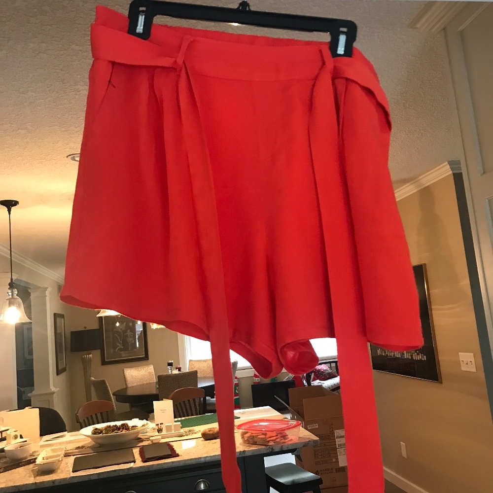 Old Navy Red Paperbag Shorts